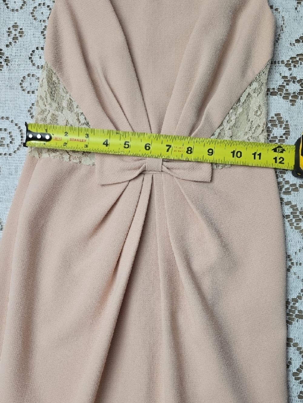 Badgley Mischka Blush Pink Sheath Dress "He Makes Me Blush" - Picture 5 of 6